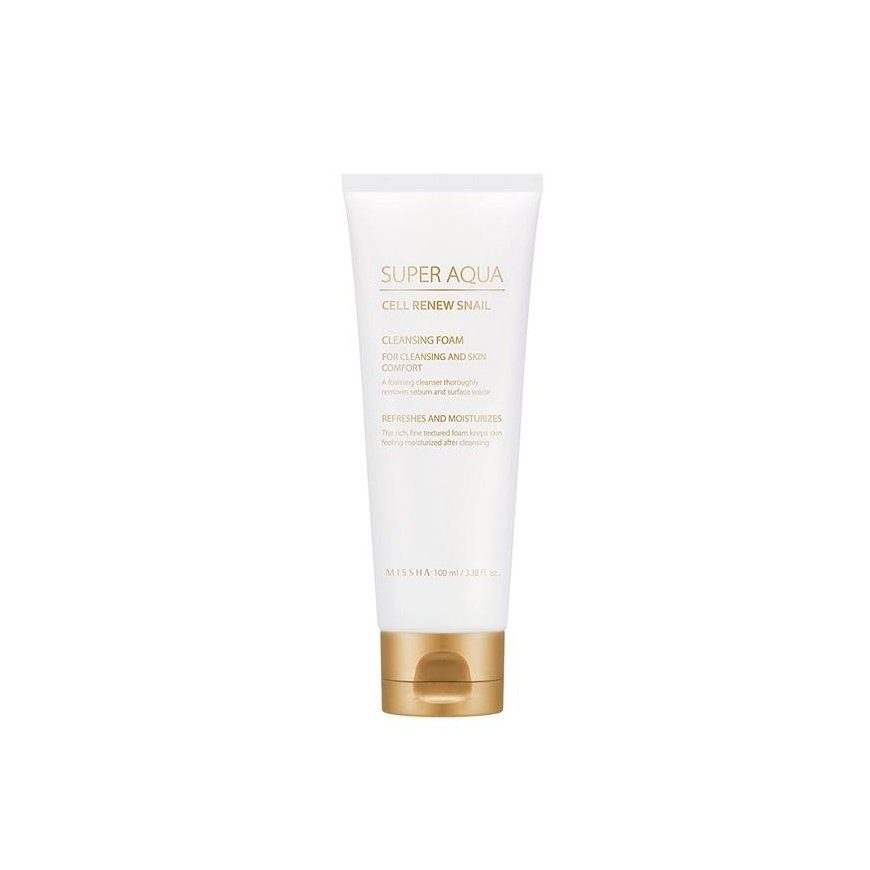 Missha Super Aqua Cell Renew Snail Cleansing Foam with snail mucus extract 100ml – 2