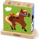 Puzzle Wooden logical cubes Puzzle Viga Toys Puzzle Wooden logical cubes Puzzle Viga Toys