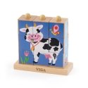 Dėlionė Mediniai loginiai kubeliai Puzzle Viga Toys