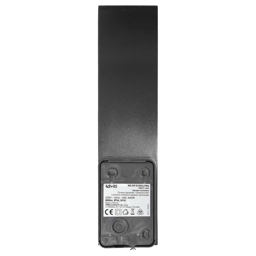 Wall lamp Orno PIRYT LED 10W, garden lamp 800lm, IP54, 4000K, gray – 4