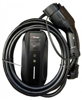 Hismart Electric car portable charger Type 1 - Schuko (220V), 6-16A, 3.5kW, 1-phase, 5m