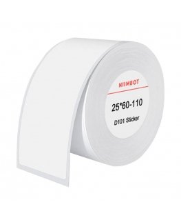 Thermal labels Niimbot stickers 25x60 mm, 110 pcs (White)