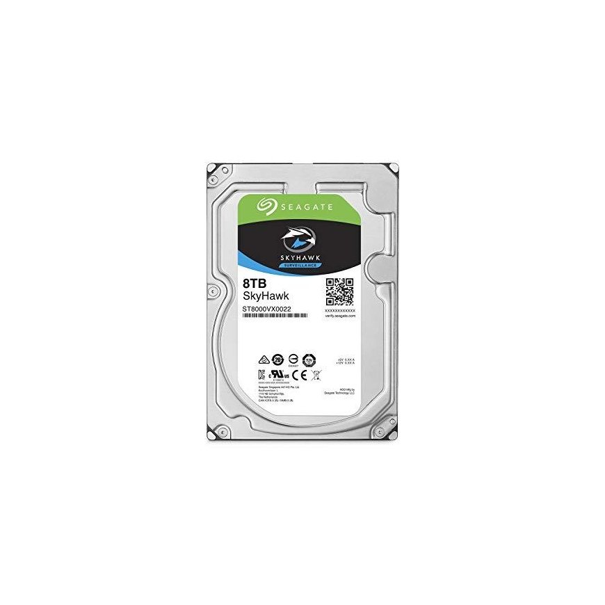 8TB SEAGATE SURVEILLANCE SKYHAWK 3.5'' , HDD SATA 8TB 7200RPM SATA 6G