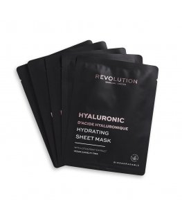 Revolution Skincare Hyaluronic Acid Hydrating Sheet Mask drėkinamoji lakštinė kaukė su hialurono rūgštimi 5vnt.