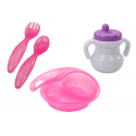 Lean Baby doll, pink clothes, headband, feeding accessories Lean Baby doll, pink clothes, headband, feeding accessories