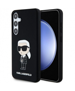 Karl Lagerfeld dėklas, skirtas Samsung Galaxy S24 KLHCS24SSNIKBCK juodas HC SILICONE NFT IKONIK