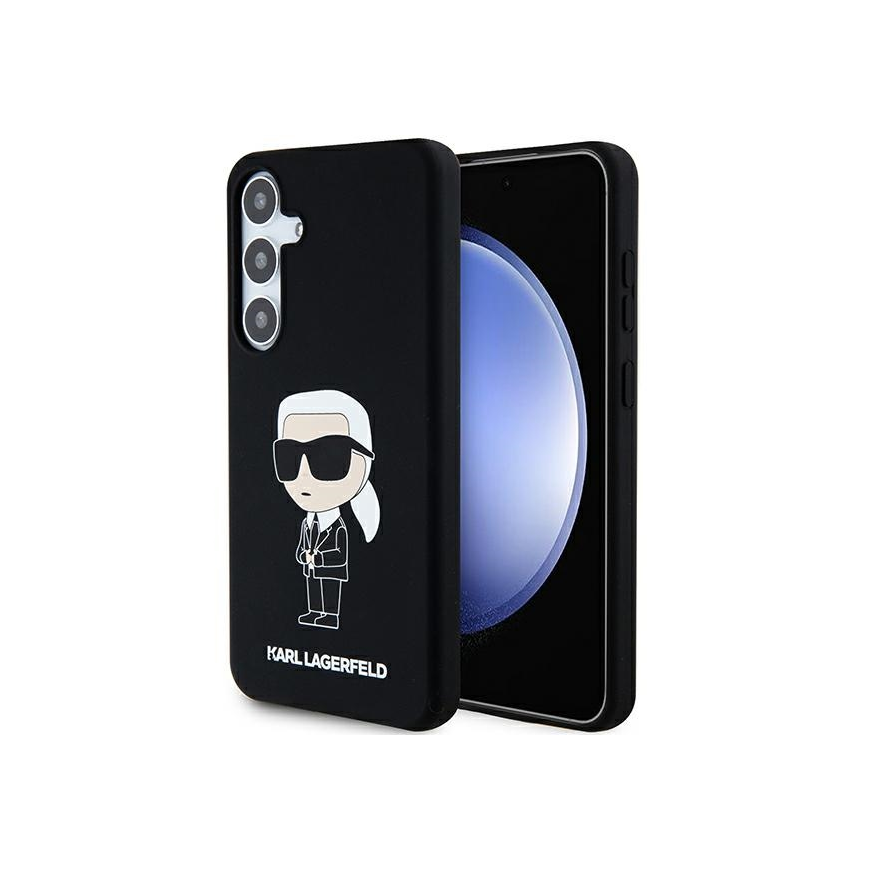 Karl Lagerfeld Case for Samsung Galaxy S24 KLHCS24SSNIKBCK Black HC SILICONE NFT IKONIK