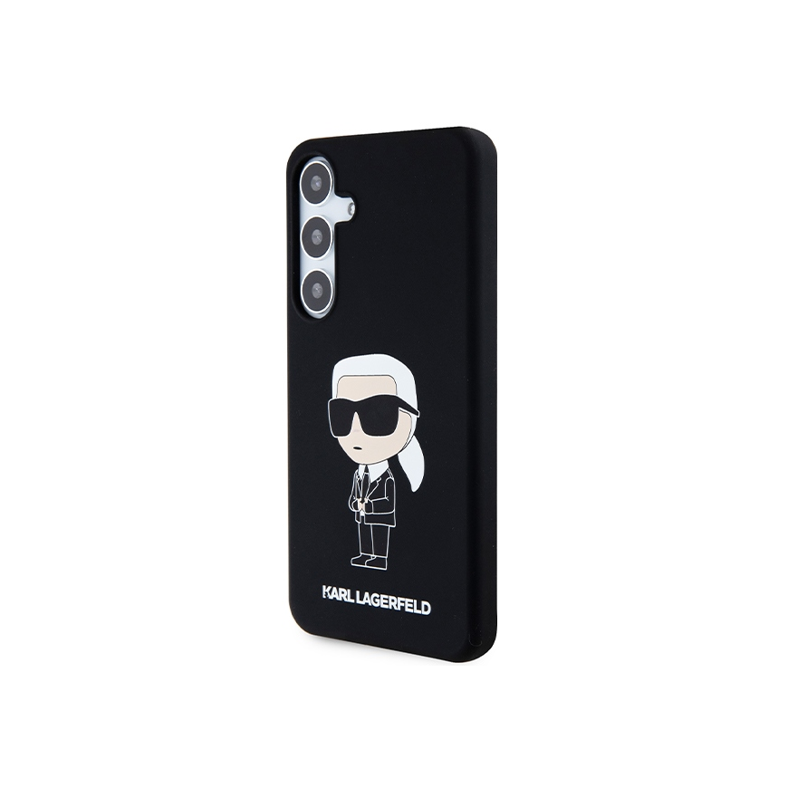Karl Lagerfeld Case for Samsung Galaxy S24 KLHCS24SSNIKBCK Black HC SILICONE NFT IKONIK – 2
