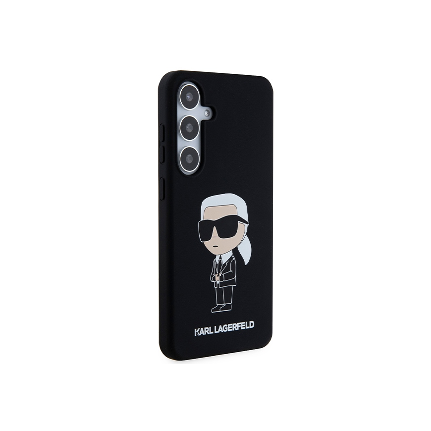 Karl Lagerfeld Case for Samsung Galaxy S24 KLHCS24SSNIKBCK Black HC SILICONE NFT IKONIK – 4