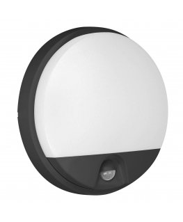 Wall light Orno AGAT LED 10W, garden light with motion sensor, 140pcs, 800lm, IP54, 4000K, black