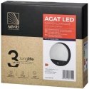 Wall light Orno AGAT LED 10W, garden light with motion sensor, 140pcs, 800lm, IP54, 4000K, black Wall light Orno AGAT LED 10W, garden light with motion sensor, 140pcs, 800lm, IP54, 4000K, black