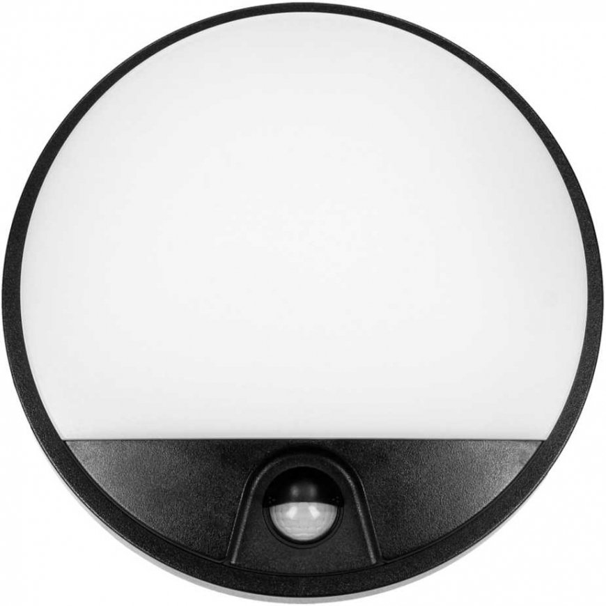 Wall light Orno AGAT LED 10W, garden light with motion sensor, 140pcs, 800lm, IP54, 4000K, black – 3