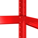 Metal warehouse shelf 180x90x40 red Rebel Metal warehouse shelf 180x90x40 red Rebel