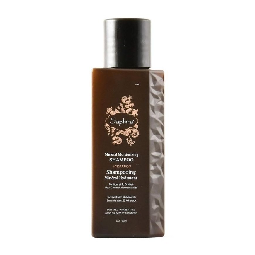 Saphira Mineral Moisturizing Shampoo moisturizing shampoo for hair with Dead Sea minerals, 90 ml