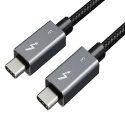 Extra Digital Cable Thunderbolt 3, USB-C - USB-C, 40Gbps, 100W, 20V/ 5A, 4K/ 60HZ, 1m Extra Digital Cable Thunderbolt 3, USB-C - USB-C, 40Gbps, 100W, 20V/ 5A, 4K/ 60HZ, 1m