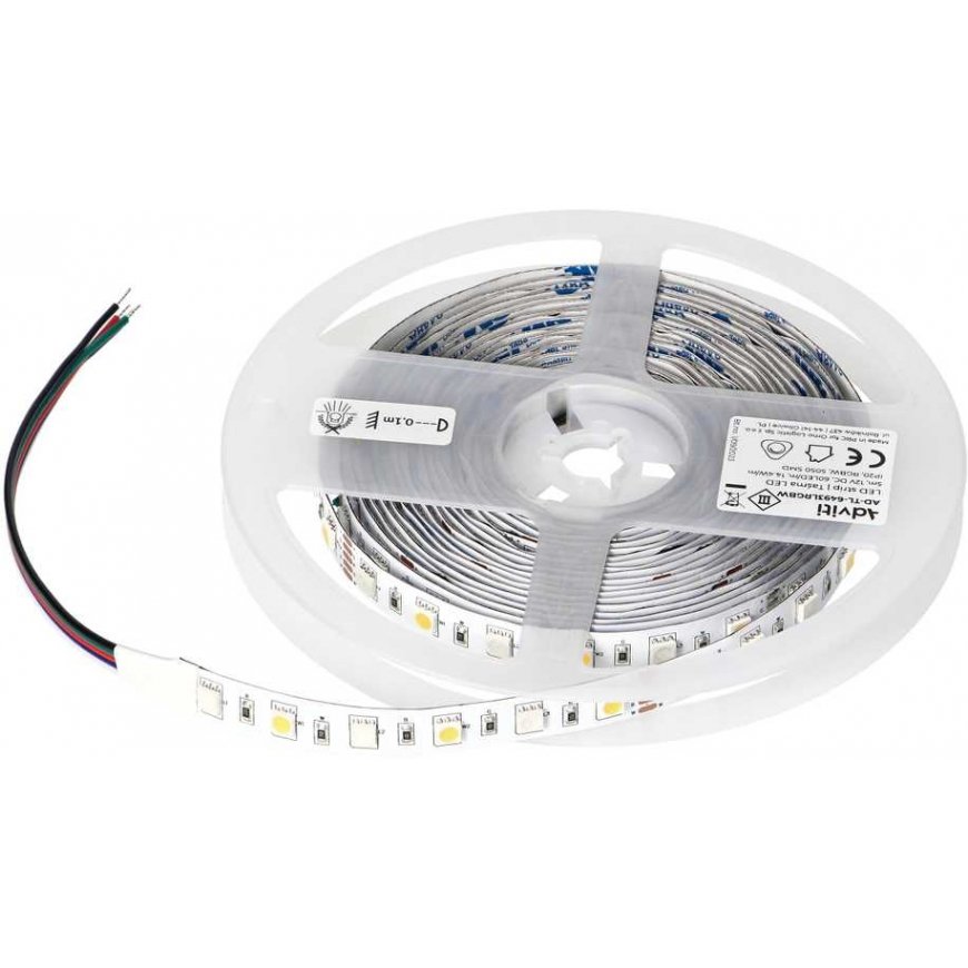 Orno LED strip 12V, Samsung chipset 5050, 60L/m, 14.4W/m, IP20, RGBW, 5m – 2