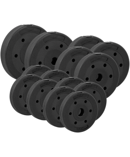 Bituminių apkrovų rinkinys 30kg (8x1,25kg + 4x2,5kg + 2x5kg), skylė 31mm, REBEL ACTIVE