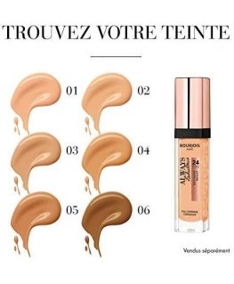 Bourjois Paris Always Fabulous Extreme Resist full coverage concealer 100 Ivory 6 ml