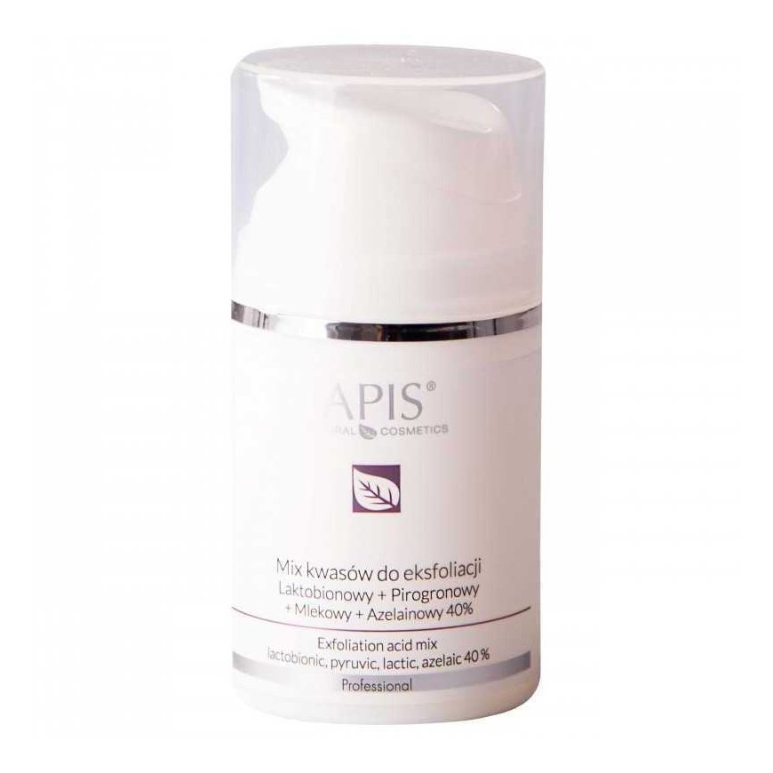 APIS APIS_Exfoliation Mixture of acids for exfoliation Lactobionic + Pyruvic + Lactic + Azelaic 40% 50ml – 2