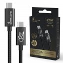 Extralink Smart Life USB Type-C to Type-C Cable Braided Black | USB-C Cable | 240W, 40Gbps, 200cm Extralink Smart Life USB Type-C to Type-C Cable Braided Black | USB-C Cable | 240W, 40Gbps, 200cm