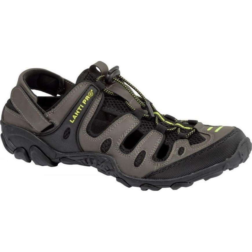 Lahti Pro SANDALS PU / Knitted KHAKI-Black-Green, "42", LAHTI
