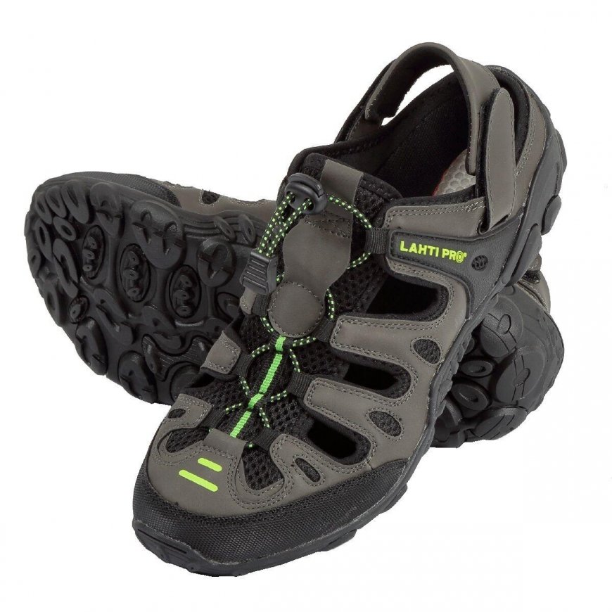 Lahti Pro SANDALS PU / Knitted KHAKI-Black-Green, "42", LAHTI – 2