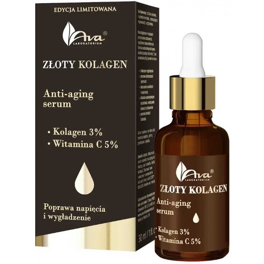 Ava Laboratorium Auksinis Kolagen serum anti-aging 30ml