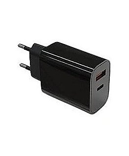 TB Charger connects to the network 2x3A USB C + USB A Power Delivery black