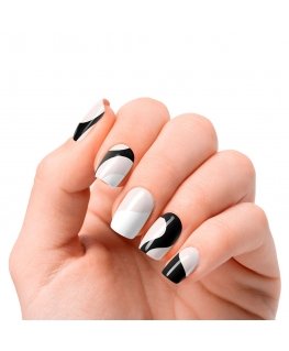 Nooves Premium Glam White Cow Gel Foils 20 U