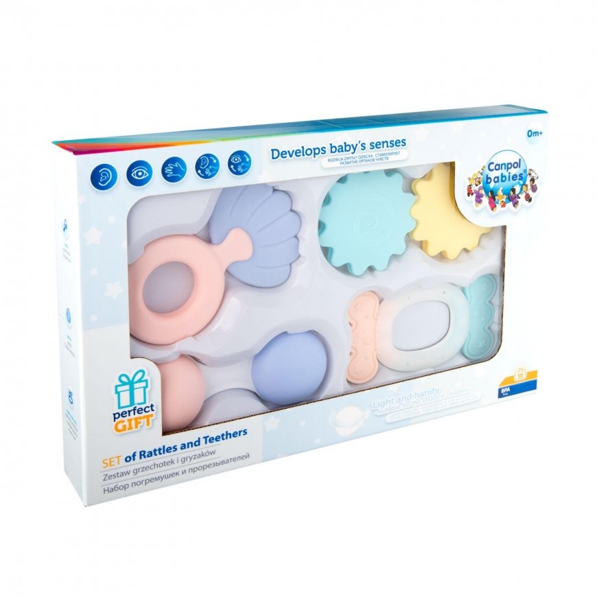 Canpol baby rattle set PASTEL 79/401 – 2