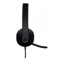 Logitech H540 Austiņas Vadu Birojs / zvanu centrs USB Type-A Melns
