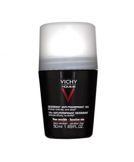 Vichy Homme Roll On Dezodorantas jautriai odai 50ml