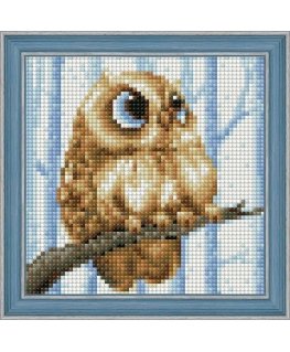 Beldizart Diamond painting set "Owlet" 15*15 cm AM1550