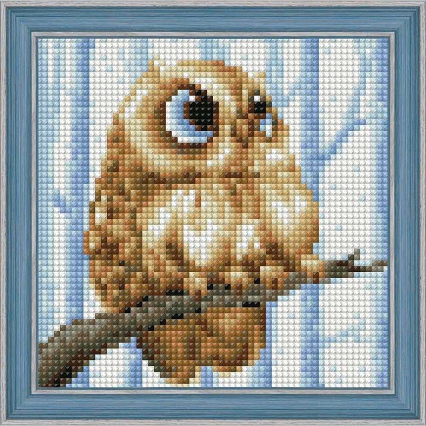 Beldizart Diamond painting set "Owlet" 15*15 cm AM1550