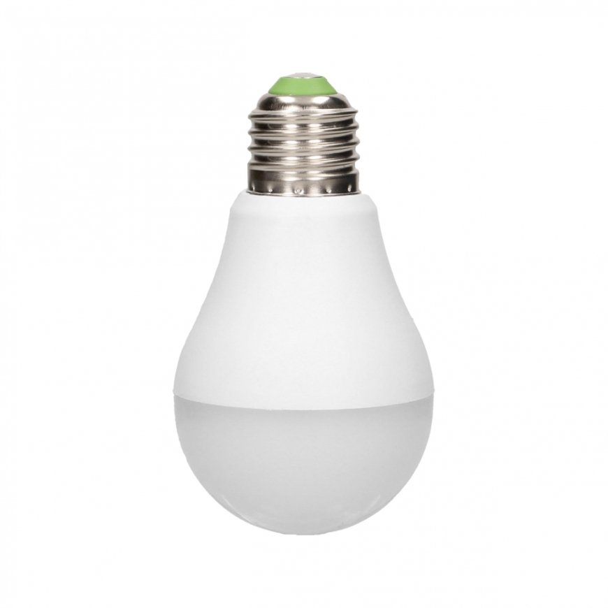 Orno THAR LED NEW 7W A60, lamp with microwave motion sensor, 825lm, 4000K, E27