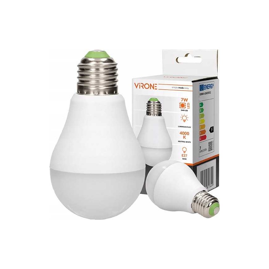Orno THAR LED NAUJAS 7W A60, lemputė su mikrobangų judesio jutikliu, 825lm, 4000K, E27 – 3