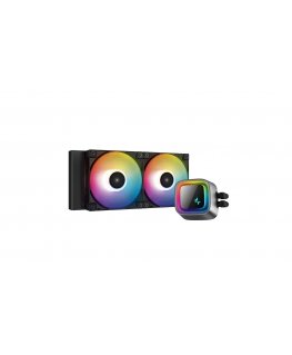 DeepCool LS520 Suoritin All-in-one-nesteenjäähdytin 12 cm Musta 1 kpl