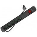 LISTWA ZASILAJĄCA LANBERG SP1 5M 5X 230V PL CZARNA