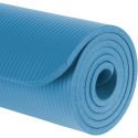 Gymnastics mat for yoga, pilates, fitness, 183x61cm, thickness 1cm, NBR material, blue, REBEL ACTIVE Gymnastics mat for yoga, pilates, fitness, 183x61cm, thickness 1cm, NBR material, blue, REBEL ACTIVE