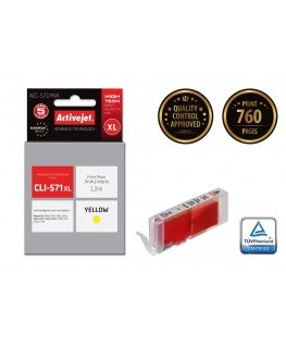 Activejet ACC-571YNX ink (replacement for Canon CLI-571Y XL Supreme 12 ml yellow)