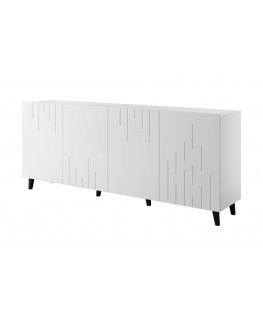 BARI kumode 200x42x82 balta matēta