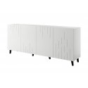BARI chest of drawers 200x42x82 white matt BARI chest of drawers 200x42x82 white matt