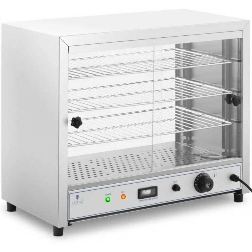 Royal Catering Witryna grzewcza ekposycyjna do potro 3 półki 1000 W