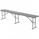 Saska Garden Bench 183x28x43cm gray Saska Garden Bench 183x28x43cm gray