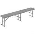 Saska Garden Suolas 183x28x43cm pilkas Saska Garden Suolas 183x28x43cm pilkas