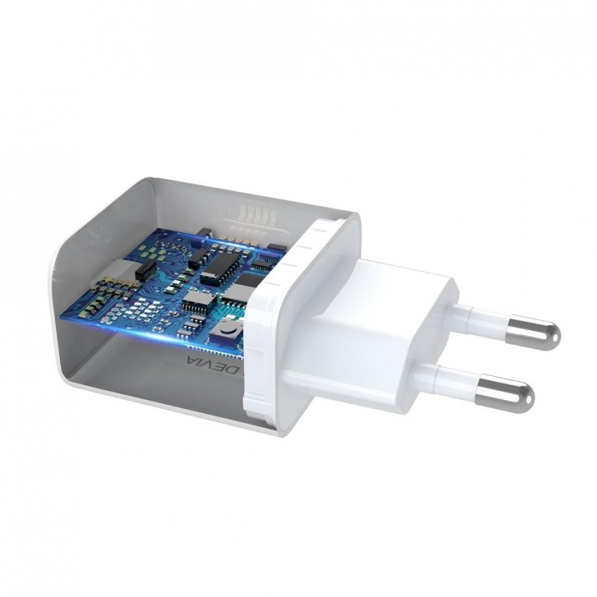 Devia wall charger Smart PD 30W 1x USB-C white – 2