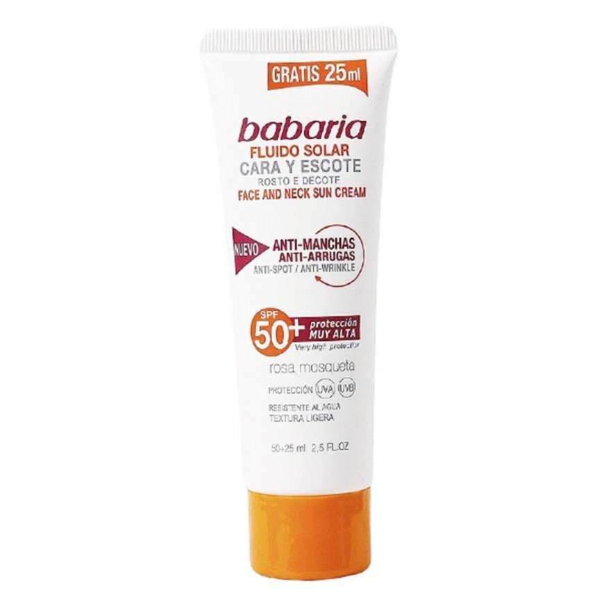 Babaria Facial Fluid for sensitive skin Spf50 75ml – 2