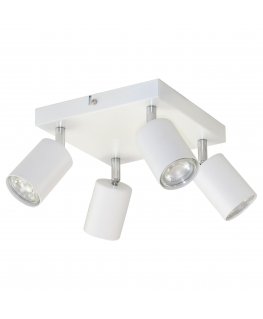 Pakabinamas šviestuvas Orno DOA SP4, sieninis ir lubinis šviestuvas, GU10 maks. 4x50W, IP20, balta, kvadratinė