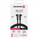 Swissten L Type Textile Universal Quick Charge 3.1 USB-C to USB-C Data and Charging Cable 1.2m Swissten L Type Textile Universal Quick Charge 3.1 USB-C to USB-C Data and Charging Cable 1.2m