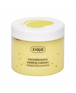 Ziaja Lemon Cake Sugar Body Scrub Body Peeling for women, 300 ml